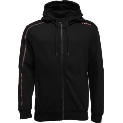 Lotto Logo DUE II Full-Zip Hoodie mikina černá – Sleviste.cz