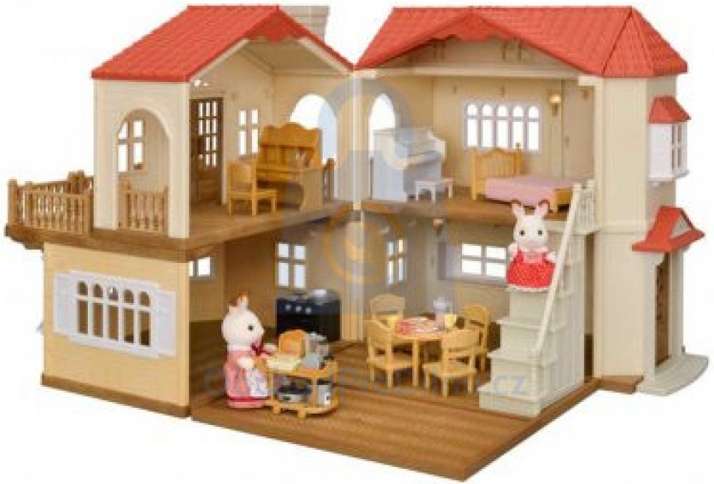 Sylvanian Families Dárkový set městský dům se světly a příslušenstvím I |  Srovnanicen.cz