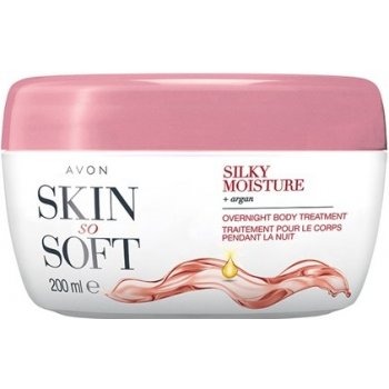 Avon Skin So Soft noční hydratační péče o tělo s arganovým olejem 200 ml