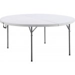 TENTino STL152PK Skládací stůl 152 cm PŮLENÝ, bílý – Hledejceny.cz
