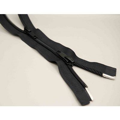 Protisměrný spirálový zip č.5 více barev - délka (40 cm - 100 cm) 100 cm Černá – Zboží Dáma