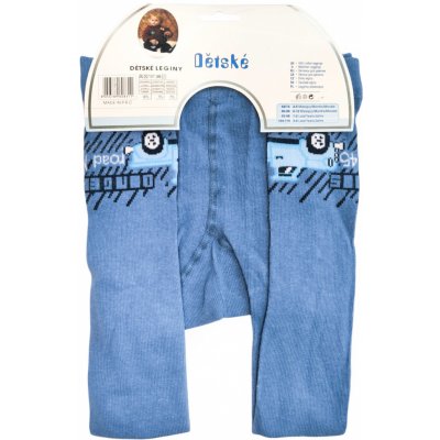 Auravia Dětské punčocháče modré s vozem – Zboží Mobilmania