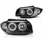 Přední světla BMW 1 E87, E81 04-11 - černá Angel Eyes CCFL | Zboží Auto