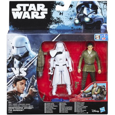 Hasbro Star Wars s1 3.75 deluxe 2-packs Snowtrooper Officer a Poe Dameron