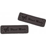 Nášivka HAND MADE motýl 50x15mm Varianta: šedá – Hledejceny.cz