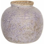 Retro váza s nádechem fialové a odřeninami - Ø 8*8 cm - Clayre & Eef – Hledejceny.cz