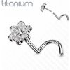 Piercing Šperky4U Push In piercing do nosu titan TIT1179