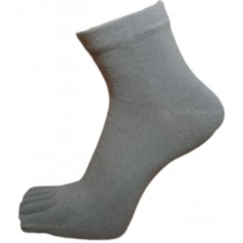 Simply PRSŤÁKY COLOUR prstové kotníkové ponožky šedá