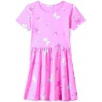 BAVLNĚNÉ DÍVČÍ ŠATY S MOTÝLKY KUGO NOVINKA Fialková – Hledejceny.cz