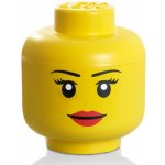 LEGO® 40321725 Room Copenhagen Storage Head 23,8 x 23,8 x 27,2 cm Girl Úložná hlava dívka – Zboží Dáma