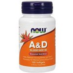 Now Vitamin A D 10 000 400 IU 100 softgel kapslí – Hledejceny.cz