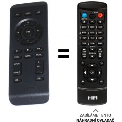 Dálkový ovladač Predátor Philips 996510027274 pro AZ3856, AZ1850/12 – Hledejceny.cz