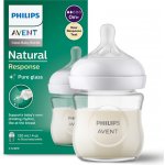 Avent Philips láhev Natural Response skleněná transparentní 120 ml – Hledejceny.cz