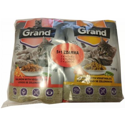 Jeseničan Grand deluxe Cat mix 6 x 100 g – Zboží Mobilmania