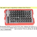 Hroty, sada 51ks, magnetický držák hrotů, CrV, EXTOL PREMIUM - hroty, sada 51ks, magnetický držák hrotů, CrV, EXTOL PREMIUM – HobbyKompas.cz