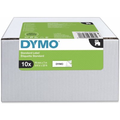 DYMO páska D1 19mm x 7m, černá na bílé, 45803, 10ks - 2093098 – Zboží Mobilmania