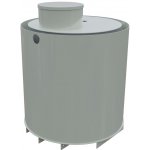 Mravec plast nádrž na pitnou vodu dvouplášťová z certifikovaného PP kruhová 2m³ – Zbozi.Blesk.cz