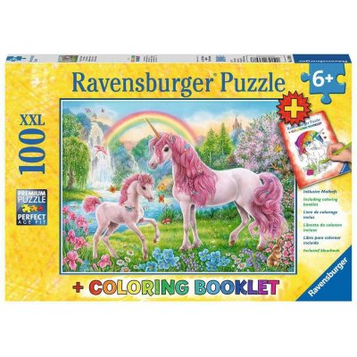 Ravensburger Magičtí jednorožci + omalovánky 100 dílků – Zbozi.Blesk.cz