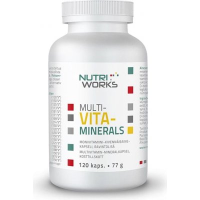 NutriWorks Multivitaminerals 120 kapslí – Zboží Mobilmania