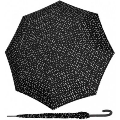 Knirps KNIRPS A.760 2DANCE BLACK - elegantní holový vystřelovací deštník