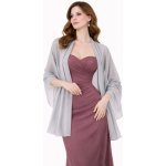 Šifónový šál přes společenské šaty Šedivá – Hledejceny.cz