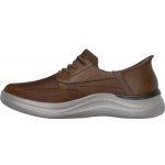 Skechers Hasting pánská vycházková slip-on obuv hnědá – Zboží Dáma