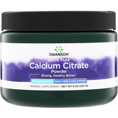 Swanson Calcium Citrate 100% pure 227 g – Hledejceny.cz