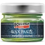 pentart Vosková pasta metalická zelená 20ml – Zboží Mobilmania