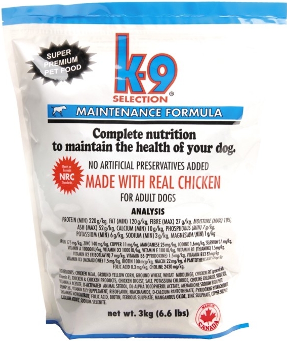 K-9 Selection Maintenance Adult Dogs 3 kg