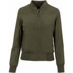 Urban Classics Ladies light bomber jacket tm.olivová – Zboží Mobilmania