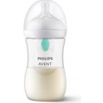 Philips Avent Láhev Natural Philips Avent Response transparentní s ventilem AirFree 260 ml – Zbozi.Blesk.cz