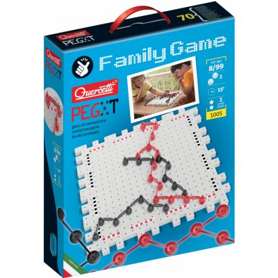 Quercetti Family Game PegXt strategická propojovací hra