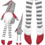 Ruhhy Elf sedící dekorace šedá/červená z plsti a plastu 50x14 cm – Hledejceny.cz