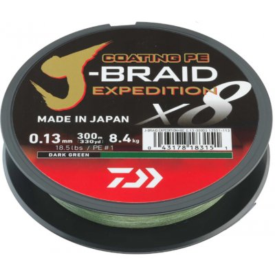 Daiwa J-Braid EXP Dark Green Průměr šňůry 0,18mm – Hledejceny.cz