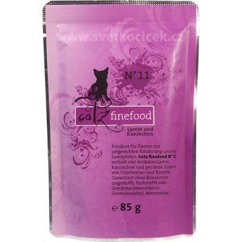 Petnature Catz Finefood 11 jehněčí & králík 85 g