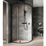 Ravak Nexty čtvrtkruhový sprchový kout NSKK3, 87-89,5x87-89,5x195 cm, černá, sklo transparent 3O677300Z1 – Hledejceny.cz