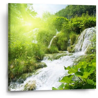 Sablio Obraz Kaskádovitý vodopád - 50x50 cm – Hledejceny.cz
