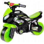 Teddies motorka zeleno-černá plast na baterie se světlem se zvukem v sáčku 36x53x74cm – Zboží Dáma