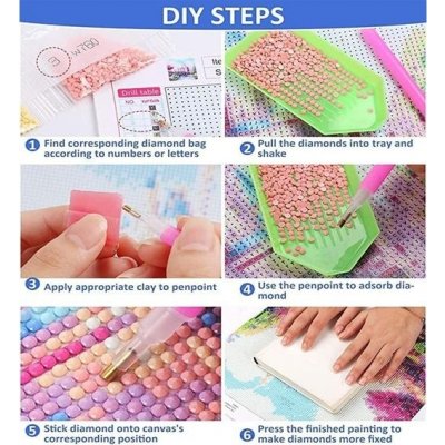 Hongyrjy 2 kusy květinové diamantové malby pro dospělé květinové diamantové malby, obrázky květin, – Hledejceny.cz