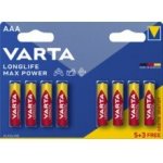VARTA Longlife Max Power AA 8ks 4706101428 – Zboží Mobilmania