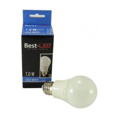 Best-LED LED žárovka E27, 7W 50W studená bílá 90BA557C