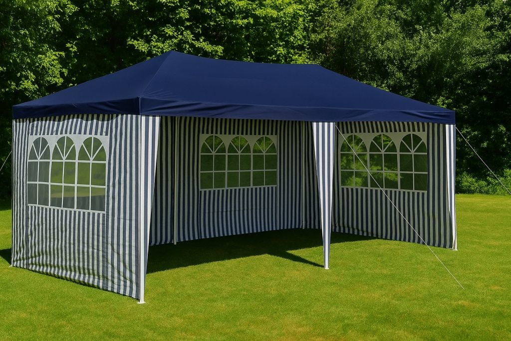 Garthen Zahradní párty stan 3 x 6 m modrý
