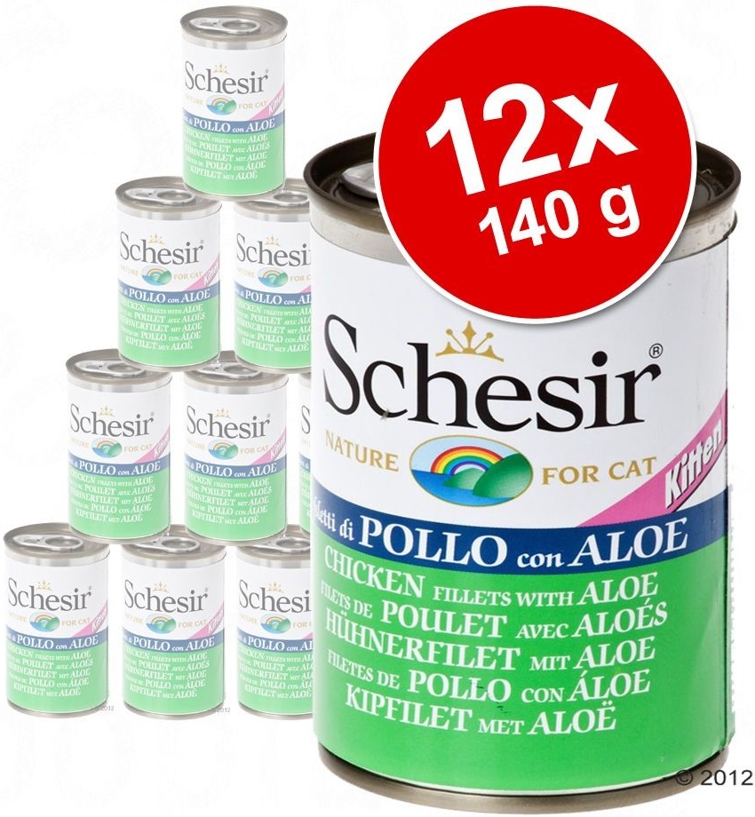 Schesir Kitten tuňák aloe 12 x 140 g