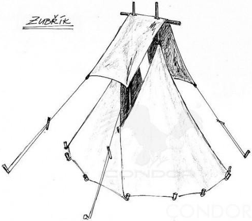 Condor Zubřík 4,8 x 3,5m stan - 320g/m2