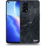 Pouzdro Picasee silikonové OPPO Reno 5 5G - Black marble černé – Sleviste.cz