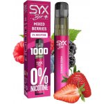 Syx Bar Mixed Berries Zero 0 mg 1000 potáhnutí – Zboží Dáma