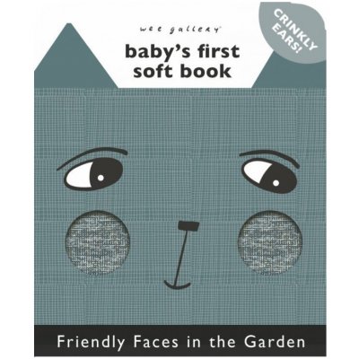 Wee Gallery měkká knížka Friendly Faces Garden