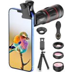 Apexel 6v1 teleobjektivy 18x se stativem a Bluetooth spouští – Zboží Živě