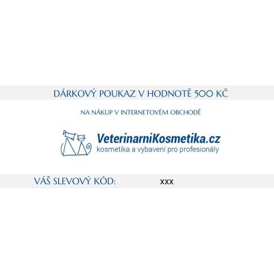 ostatní Dárkový poukaz na nákup v hodnotě 500 Kč (dopravu zvolte OSOBNÍ ODBĚR - PRODEJNÍ SKLAD VE SVĚTICÍCH - poukaz zašleme emailem) – Zbozi.Blesk.cz