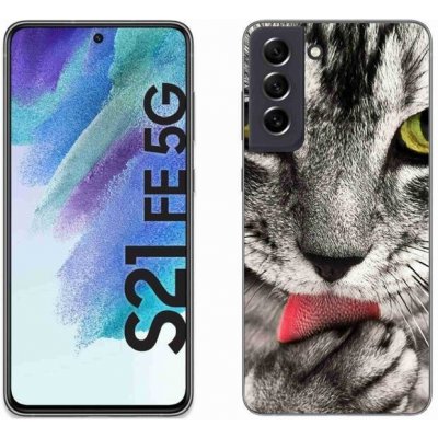 Pouzdro mmCase Gelové Samsung Galaxy S21 FE 5G - zelené kočičí oči – Zboží Mobilmania